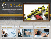 Tablet Screenshot of pjcpharmaconsulting.com